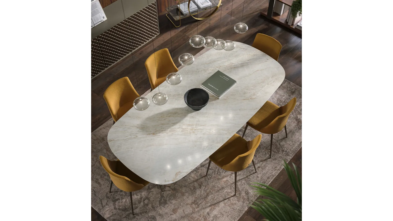 Symposium ceramic table by Tonin Casa.