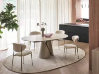 Tango extendable table in ceramic by Calligaris