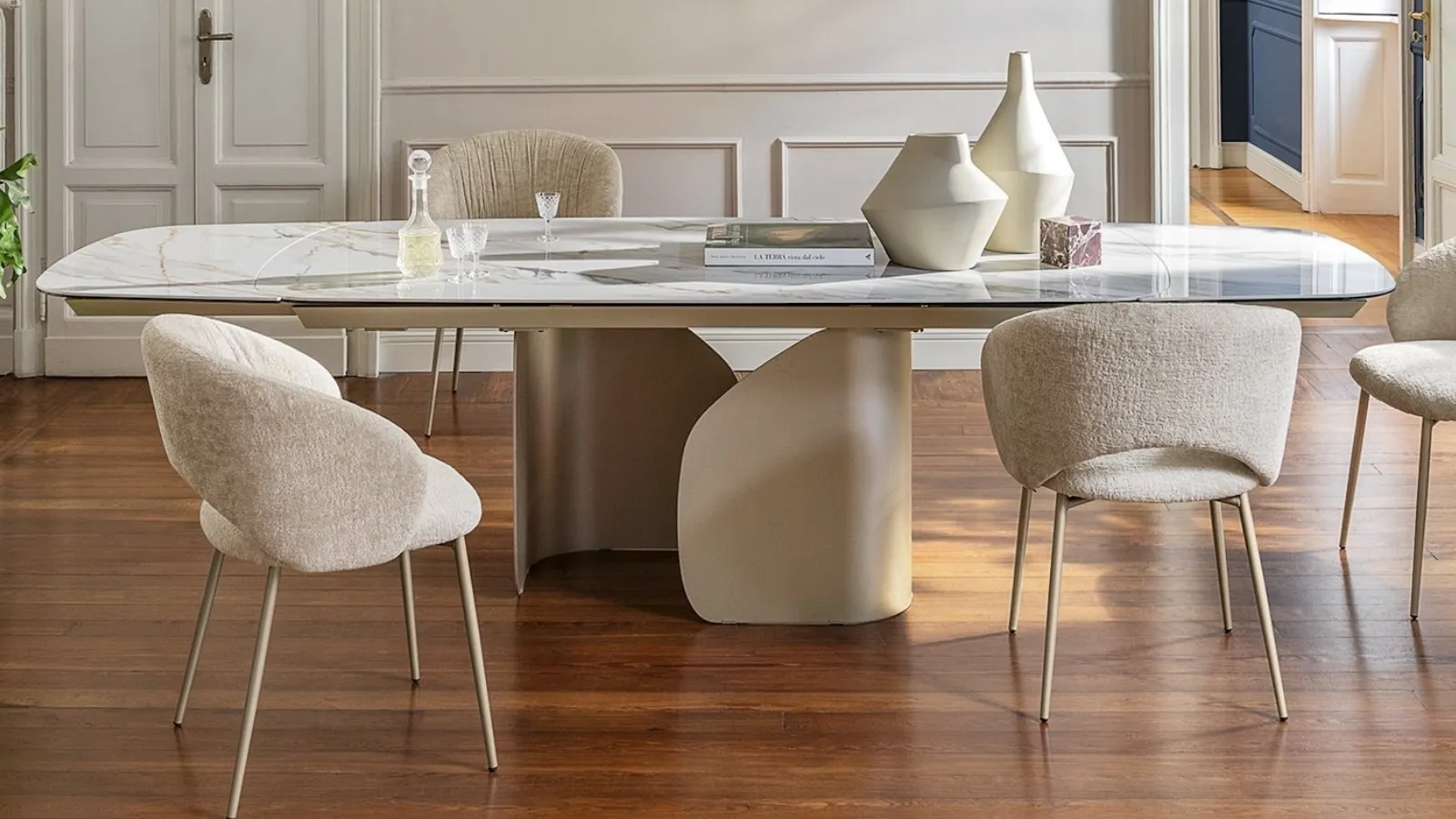 Extendable dining table Twins by Calligaris