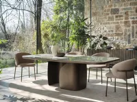 Twins fixed table in ceramic by Calligaris