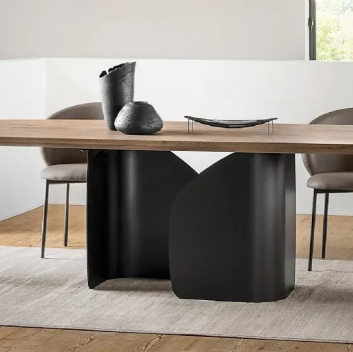 Wooden Twins table by Calligaris