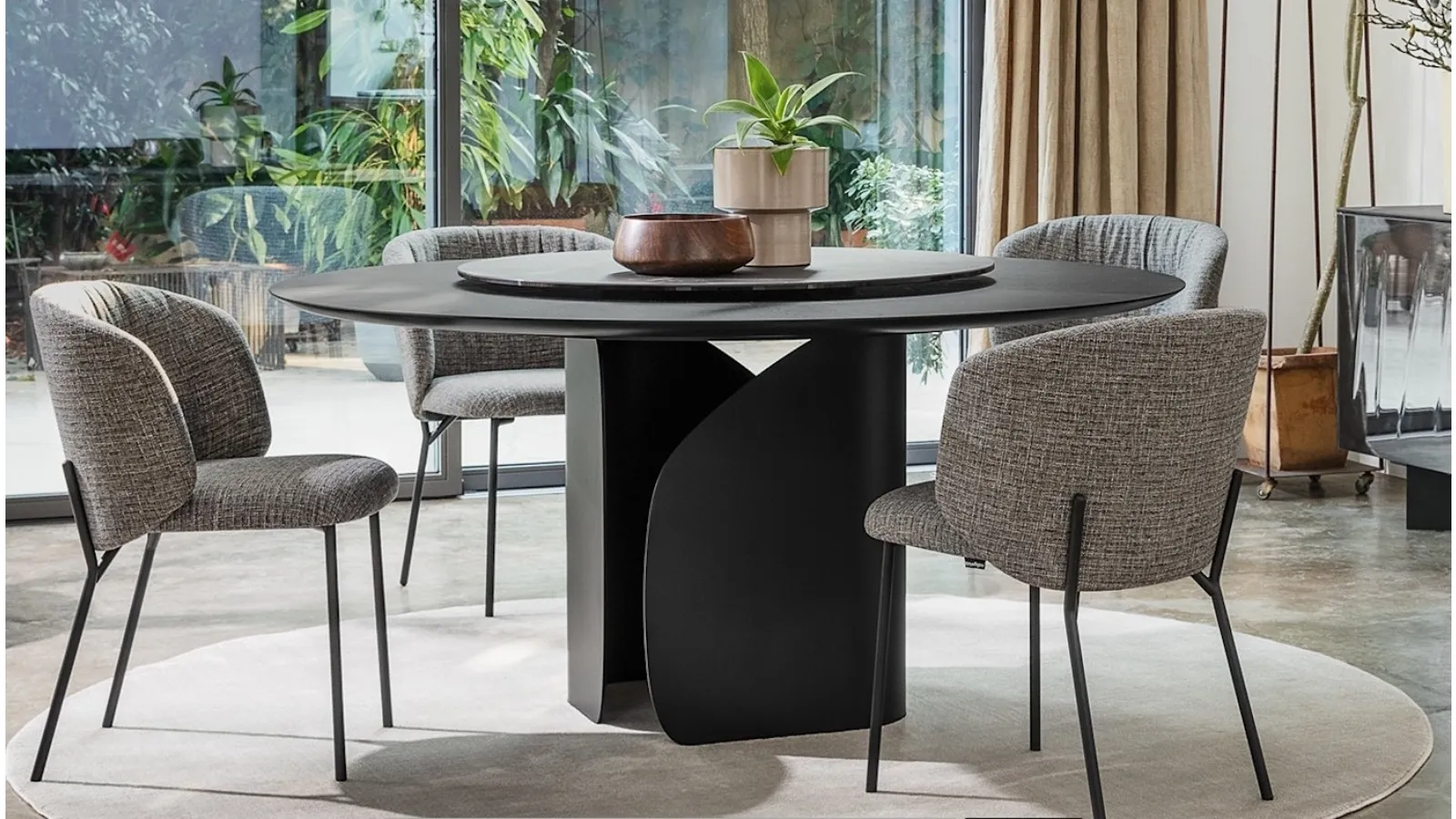 Round Twins table by Calligaris