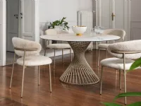 Round ceramic table Vortex by Calligaris.