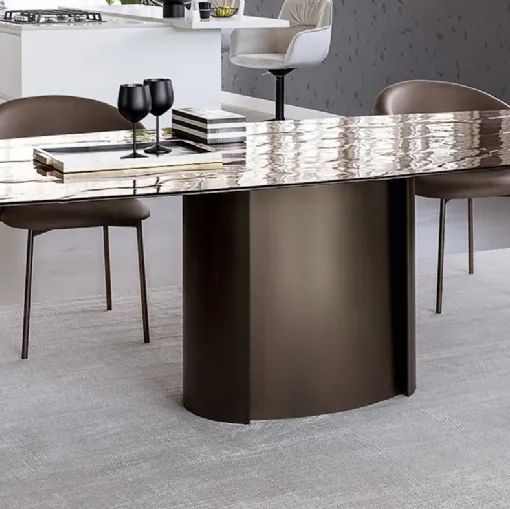 Calligaris' Yoroi glass table