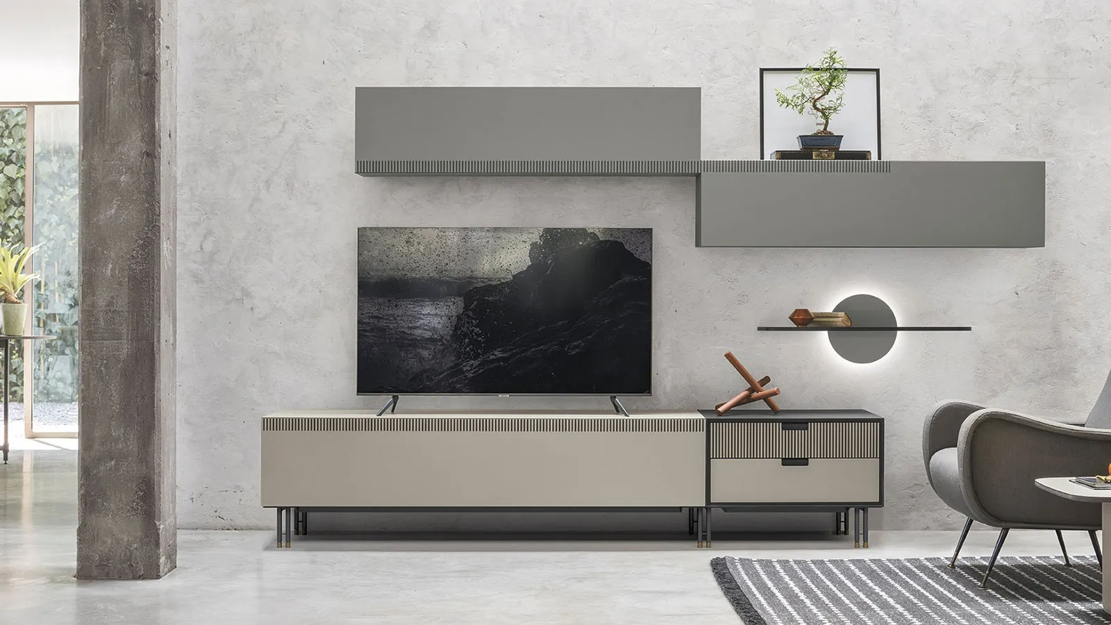 Mobile TV stand TIME UNIT TI 113 by Tomasella