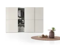 Ardecò Forte glossy lacquered Platinum wardrobe by Spagnol Mobili.