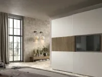 Wardrobe with sliding doors Brunale TV S159 by Moretti Compact Day Night