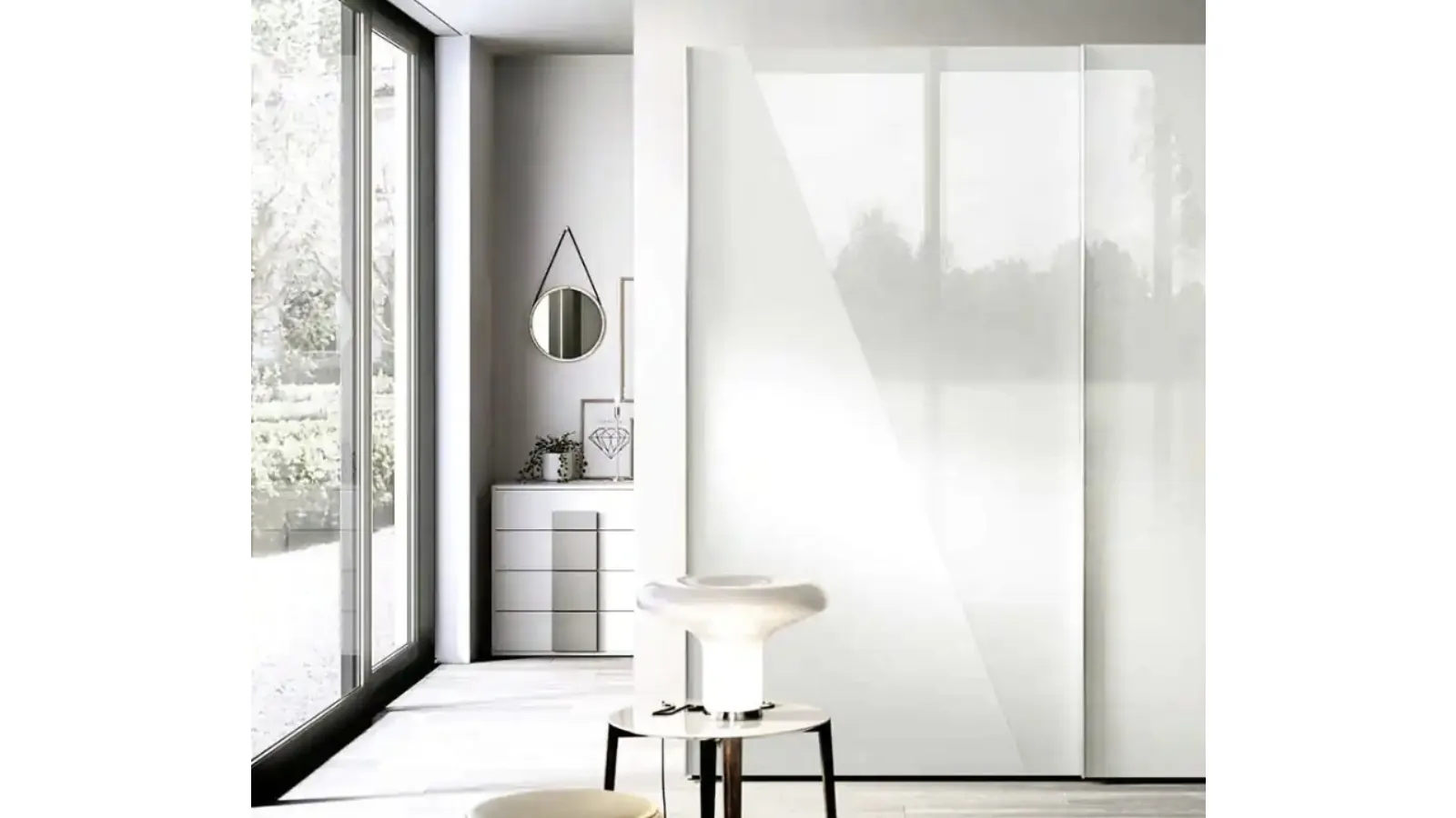 Sliding door wardrobe Garbino S185 by Moretti Compact Day Night