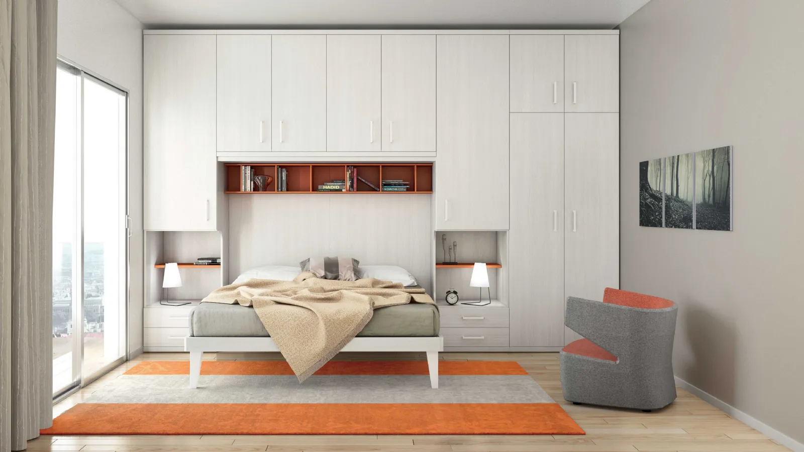 Globo bridge wardrobe by Spagnol Mobili