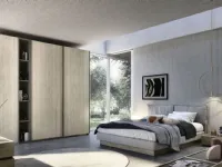 Wardrobe with 2 sliding doors and a side hinged module Quadro Steel Plan 90 by S75