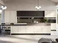 Classic white ash kitchen with Asolo island by Arredo3