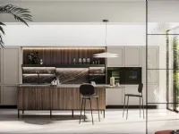 Modern kitchen with Alma 03 island in pet and laminate by Arredo3