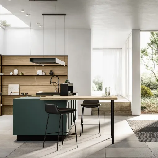 Modern Kitchen with Alma 03 Island by Arredo3