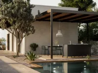 Modern aluminum outdoor kitchen Aura 03 by Arredo3.