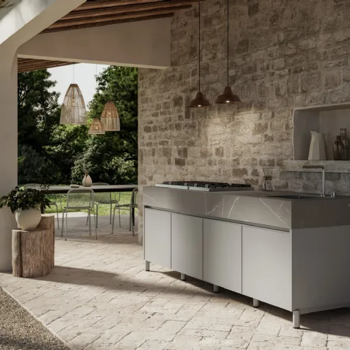 Modern Aluminum Aura Kitchen by Arredo3