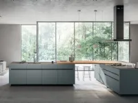 Modern kitchen with double Glass island 2|0 01 by Arredo3