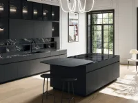 Modern Kitchen with Glass 2|0 04 Island by Arredo3