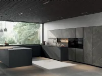 Modern Kitchen with Glass 2|0 08 Peninsula by Arredo3