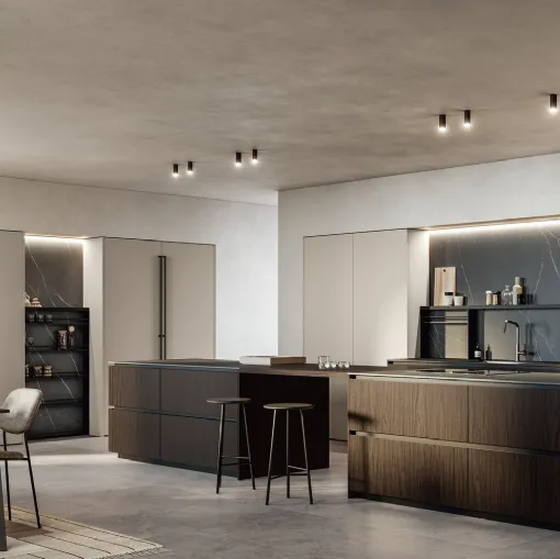Modern Kitchen with Kalì 04 Island by Arredo3