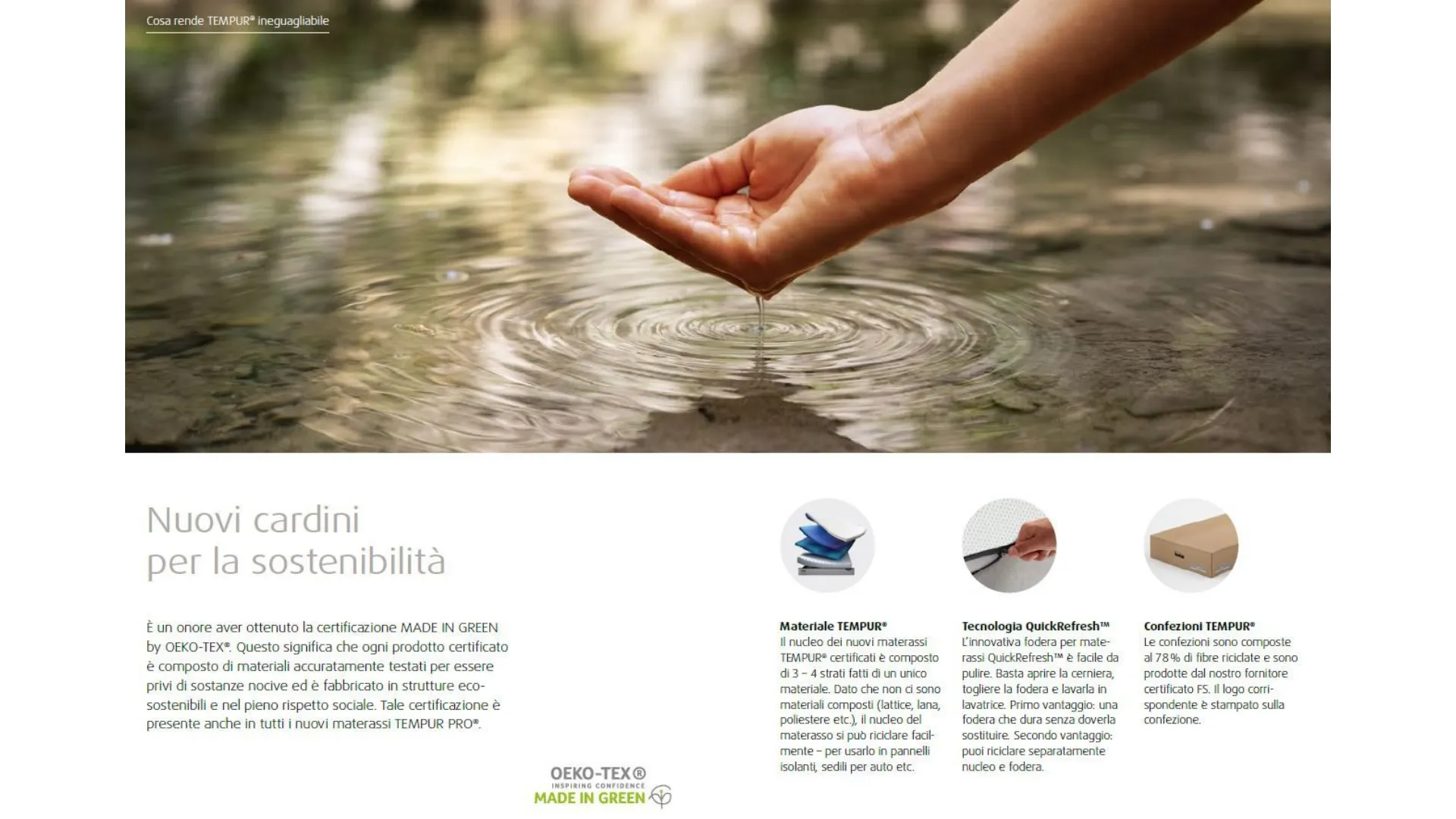 Choose the feeling of comfort.