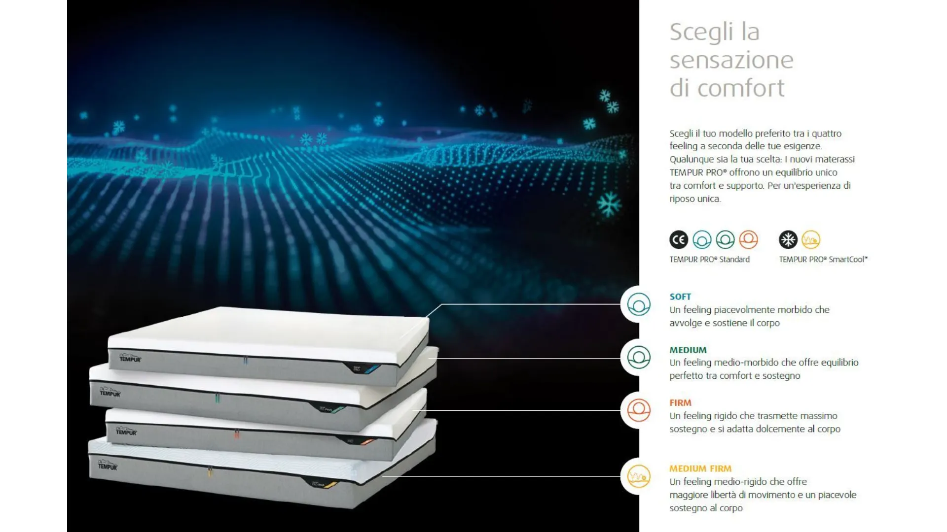 Choose the feeling of comfort.