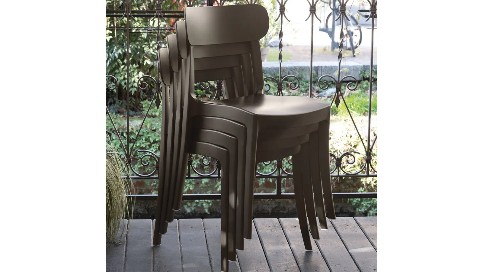 Stackable Chair Locanda by Connubia Outdoor