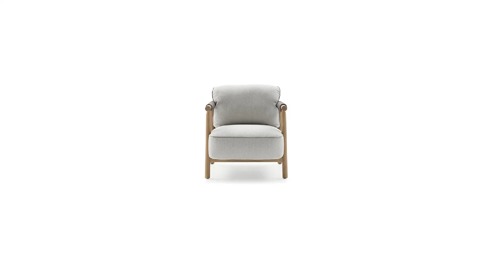 Nathy armchair in fabric and wood by Ditre Italia.