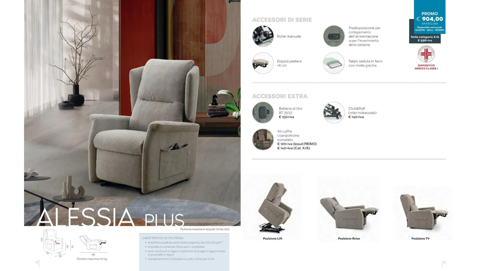 Relax Armchairs with Lift Function