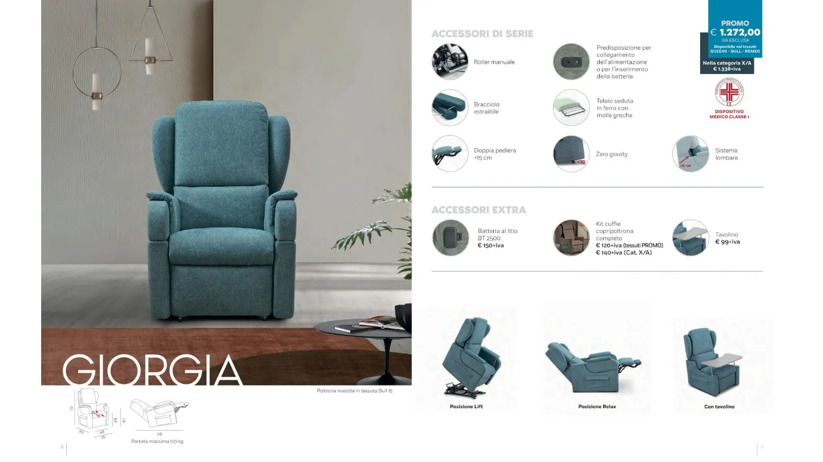 Relax Armchairs with Lift Function