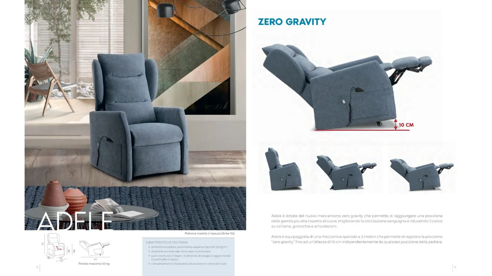 Relax Armchairs with Lift Function