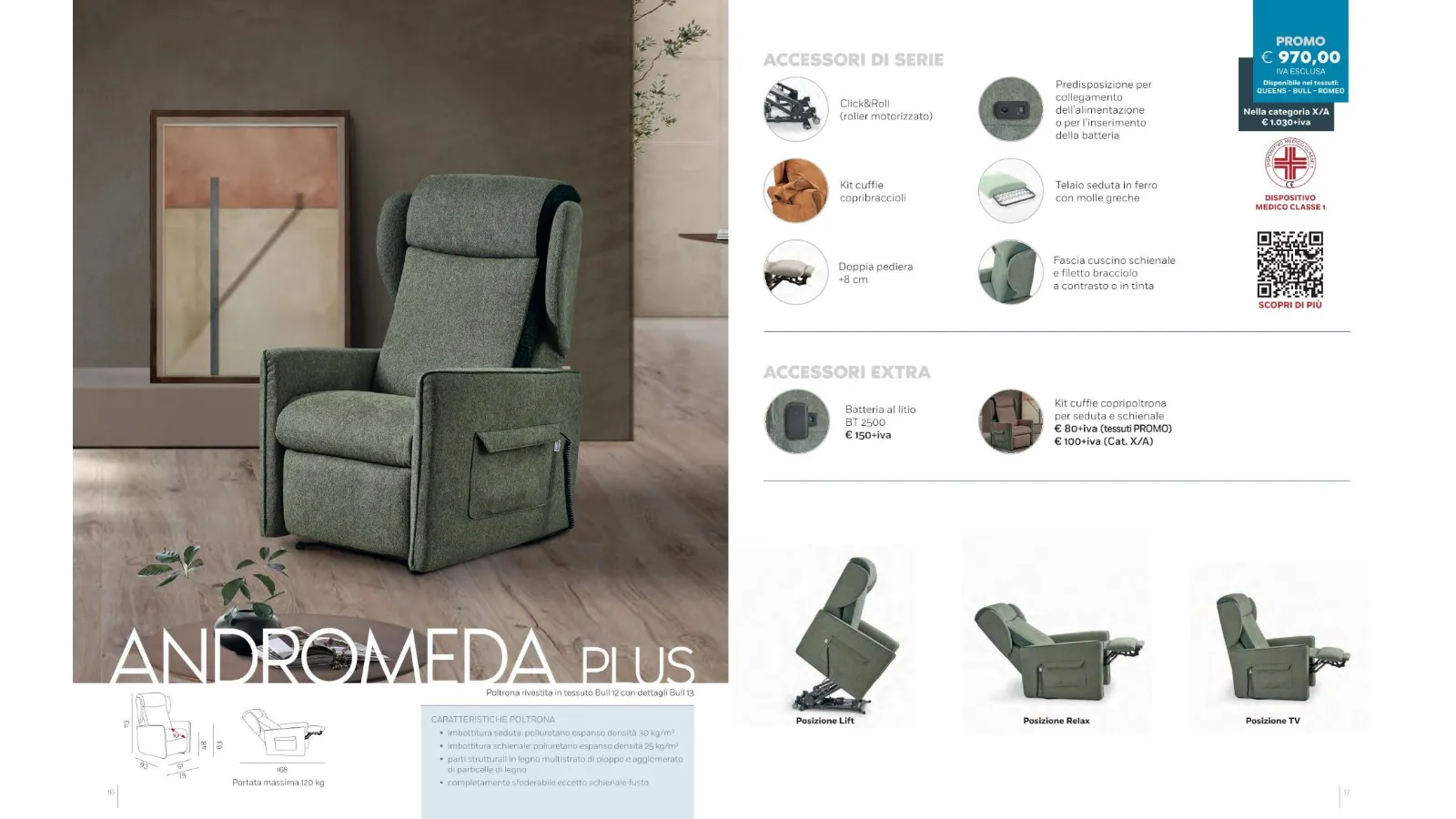 Relax Armchairs with Lift Mechanism