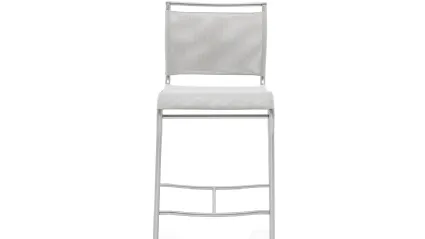 Air SG stool in metal and breathable fabric by Connubia