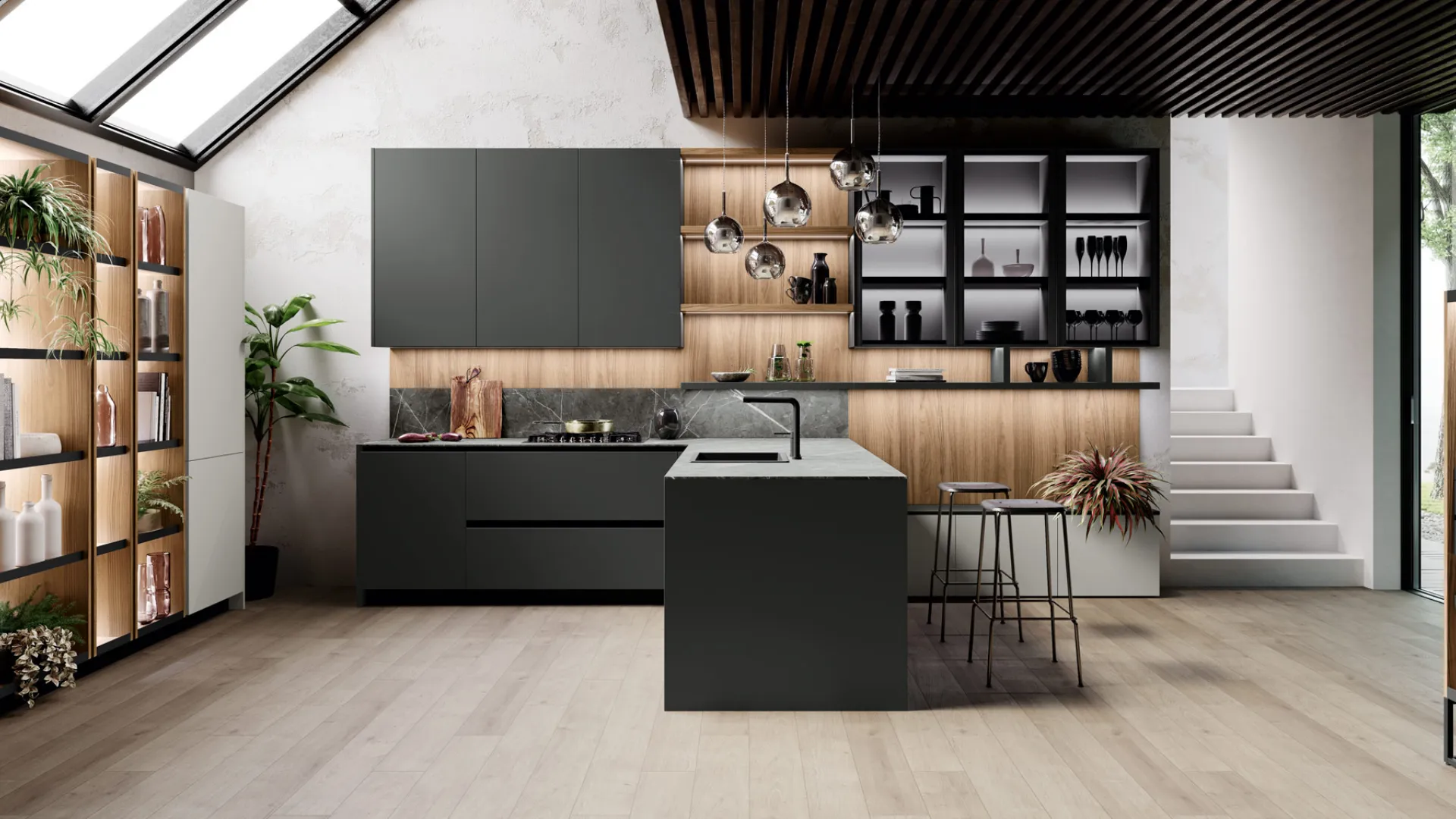 Menta model kitchen by Miton