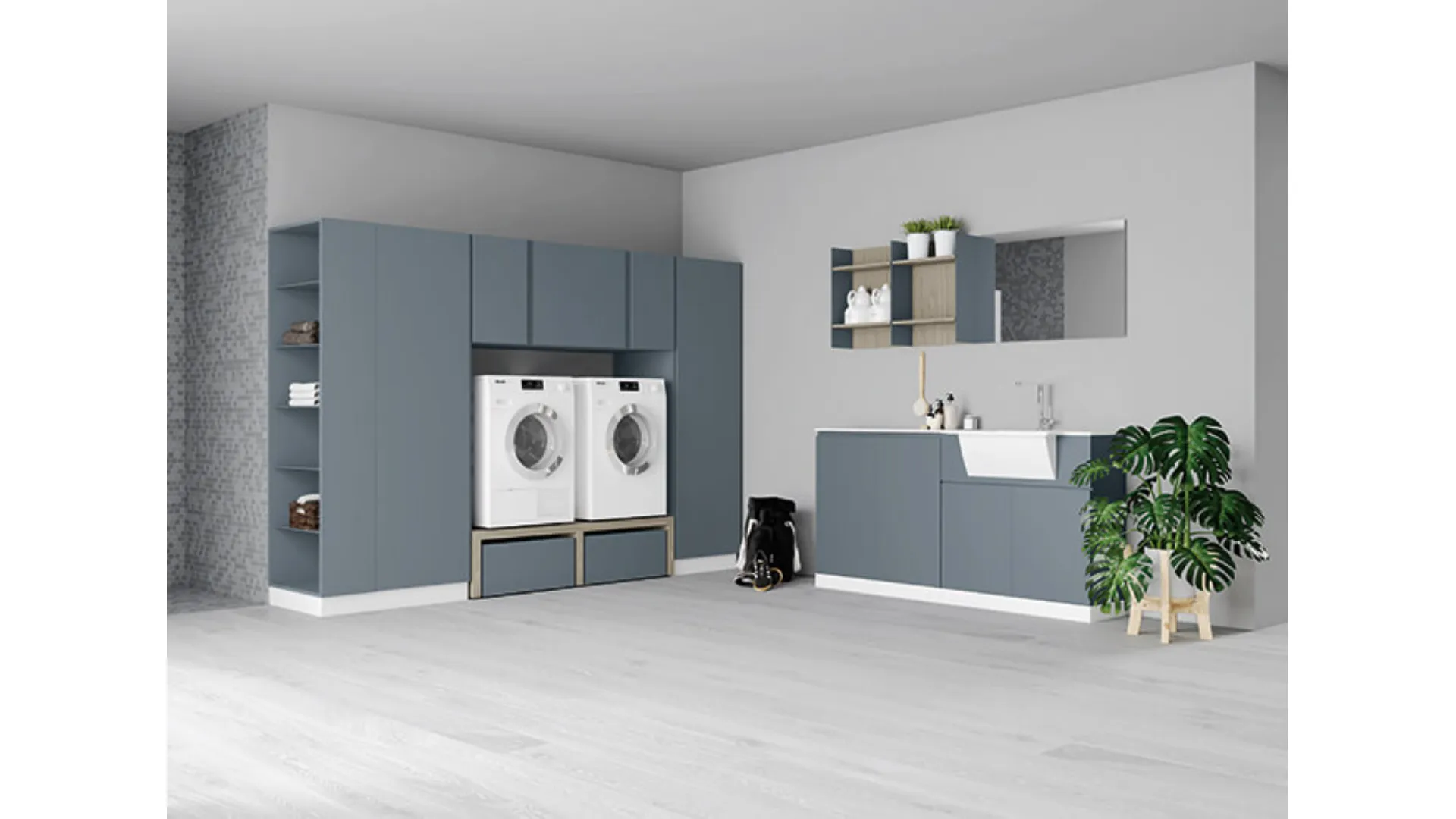 Idrobox laundry furniture by Birex