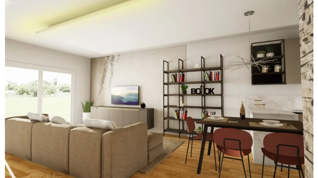 Rusconi free-standing bookcase