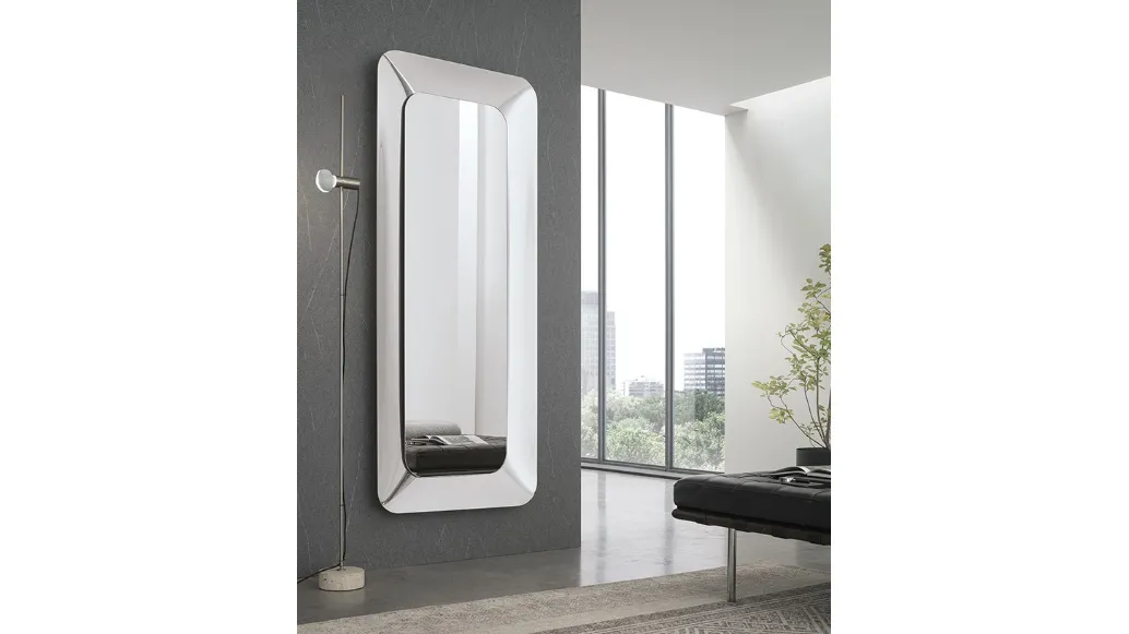 Mirror with curved glass frame Anubi by Target Point