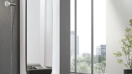 Mirror with curved glass frame Anubi by Target Point