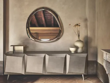 Mirror with glass frame Aura by Calligaris