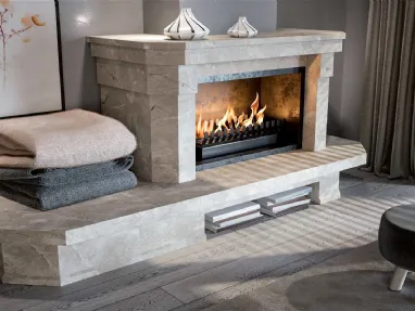 Bioethanol fireplace insert for wood-burning fireplace