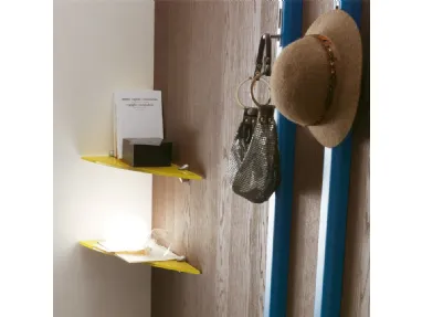 Colonia colored glass shelf by Ponti Terenghi