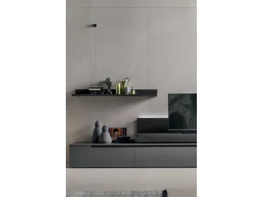 Elle & Filo shelves in carbon oak material by Tomasella.