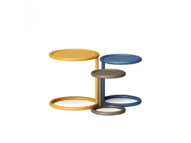 Tables with HPL Rim Side Table tops by Infiniti.