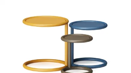 Tables with HPL Rim Side Table tops by Infiniti.