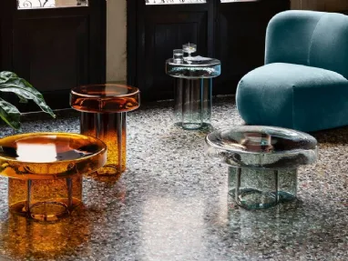 Glass coffee table Soda by Miniforms
