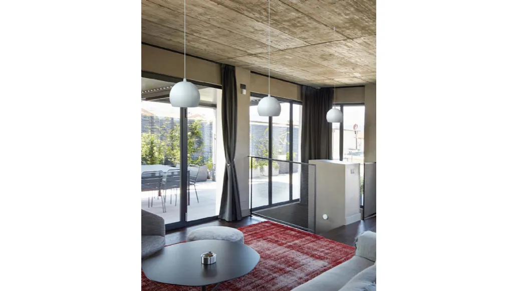 Ball aluminum suspension lamp by Cattaneo