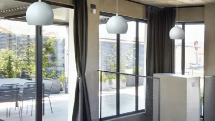 Ball aluminum suspension lamp by Cattaneo