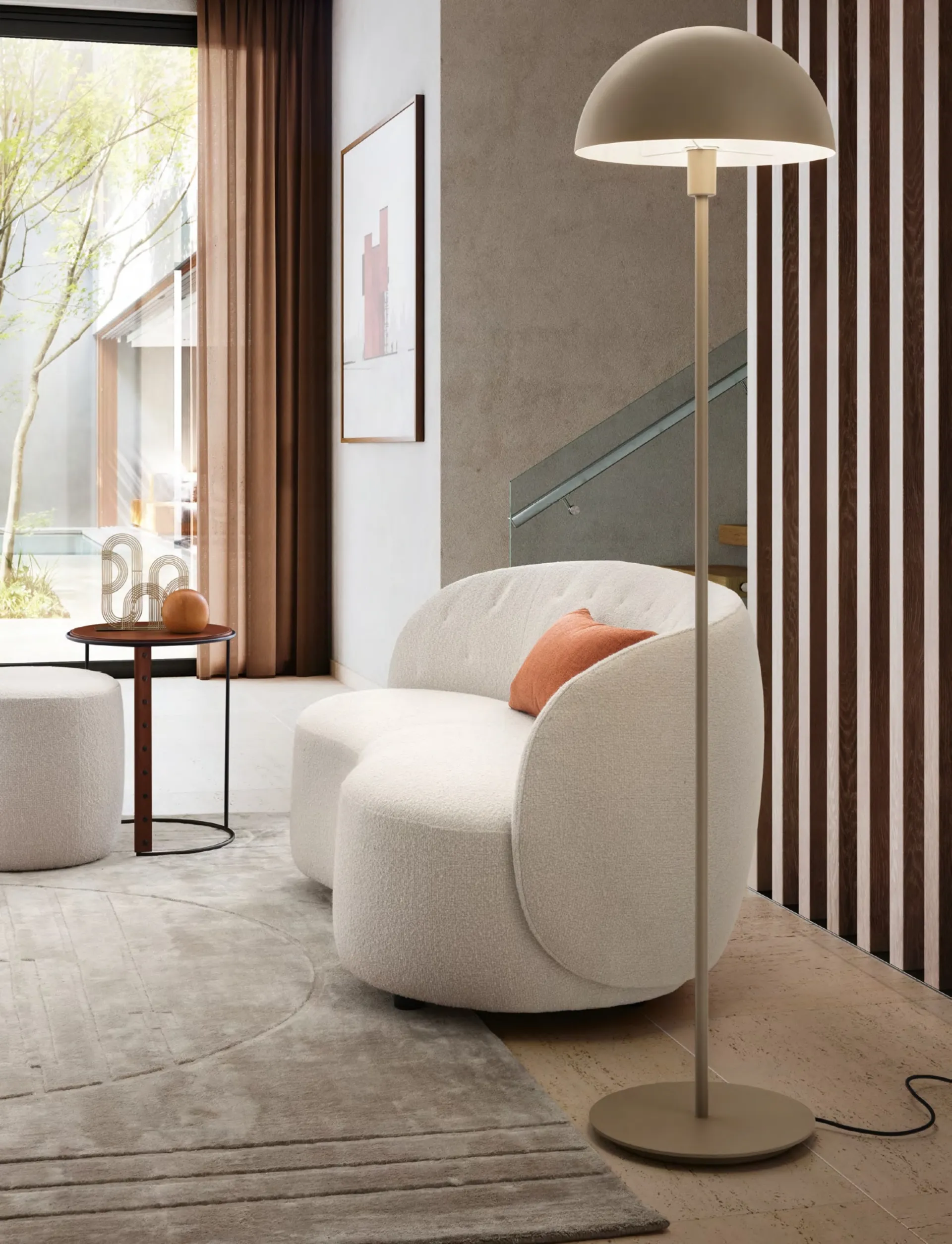 Floor shop lamp dome