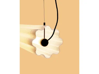 Lucerama suspended lamp in recycled polyethylene by Miniforms.