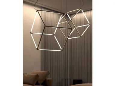 Lucilla pendant lamp in aluminum by Cattaneo.