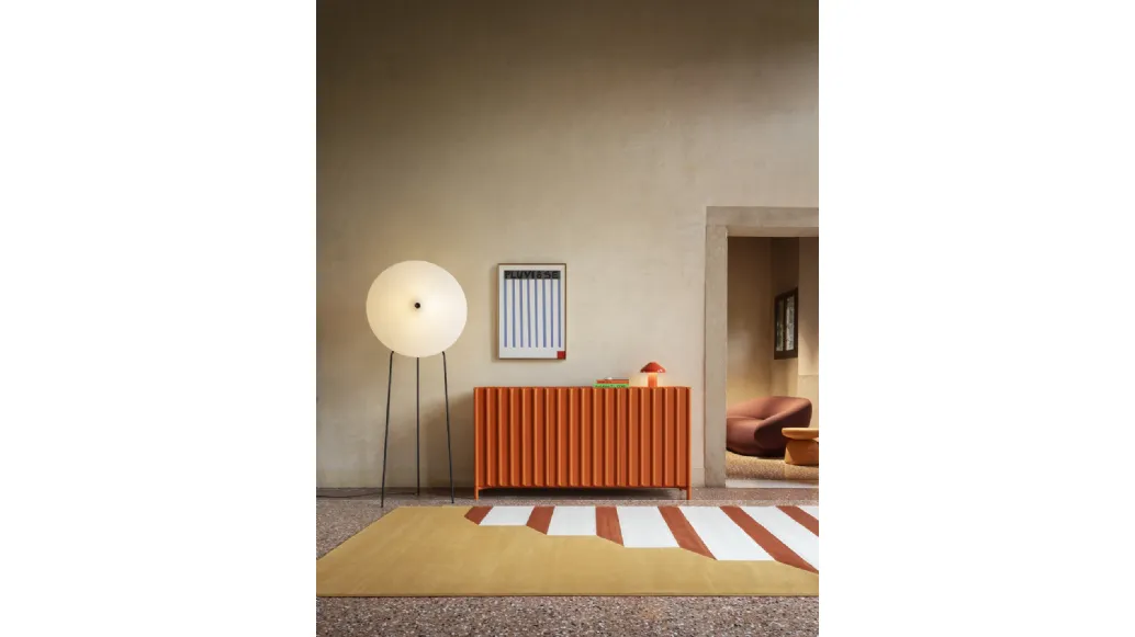 Rificolona Floor Lamp in recycled polyethylene by Miniforms.